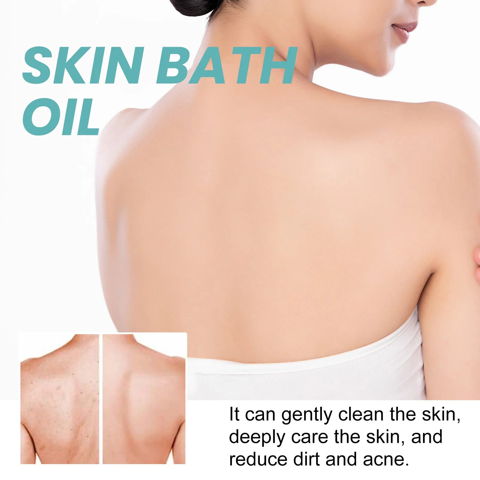 Eelhoe 100ml Body Cleansing Bath Oil Exfoliator Moisturizing Skin Repairing Brighten Body Wash Skin Exfoliating Dirt Shower Oil