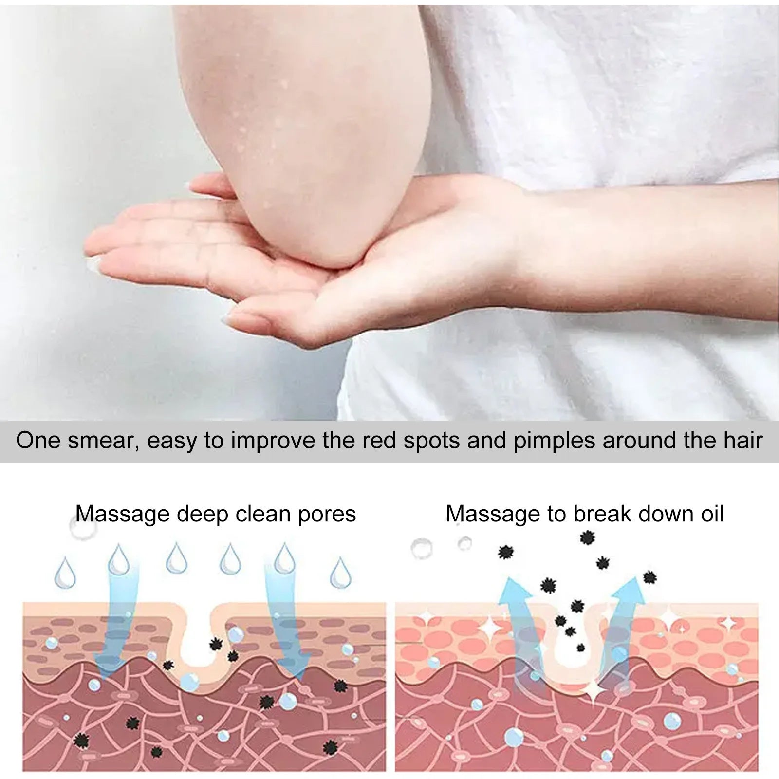 Eelhoe 100ml Body Cleansing Bath Oil Exfoliator Moisturizing Skin Repairing Brighten Body Wash Skin Exfoliating Dirt Shower Oil