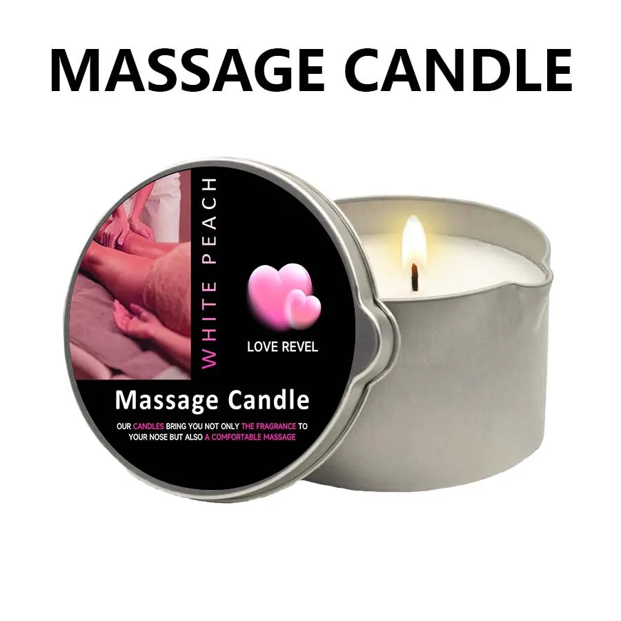 1PC Massage Oil Candles，luxury aromatherapy candles，for Stress Relief and SkinMoisturizing, SM Product Scented Candle Body Oil