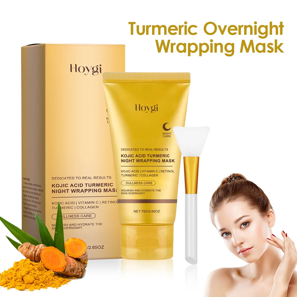 Collagen Peel-off Mask Night Wrapping Facial Mask for Glowing Nourishing Firming Skin Deep Cleansing Facial for Brightening Skin