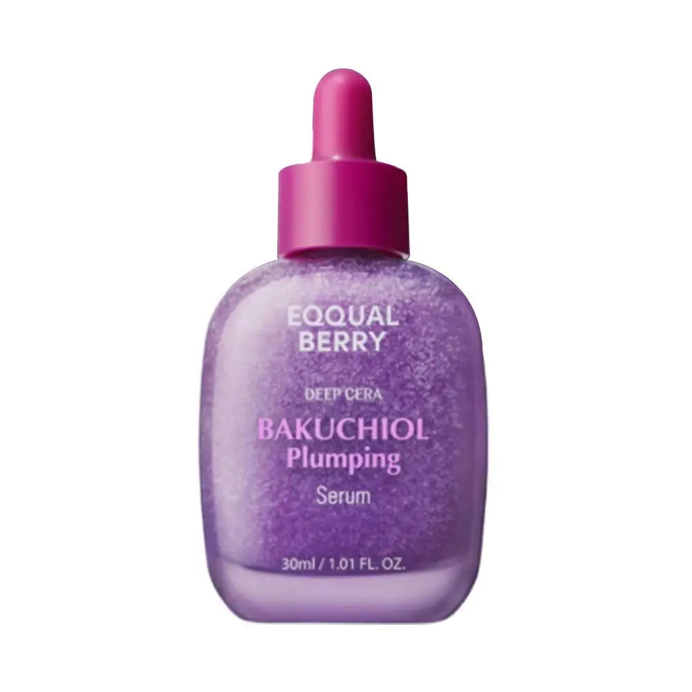 EQQUALBERRY Bakuchiol Plumping Serum - Korean VITAMIN-Infused Illuminates Reduces Wrinkles Lifts Skin Moisturizes Brightens Skin