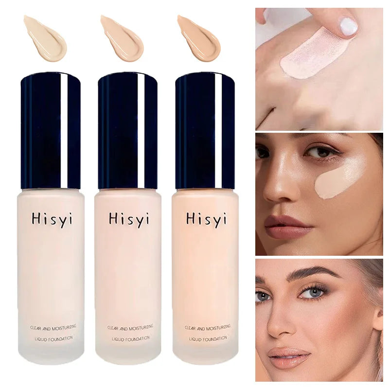 The liquid foundation is light, matte, naturally brightening, and does not come off makeup. The natural complexion is frosty,