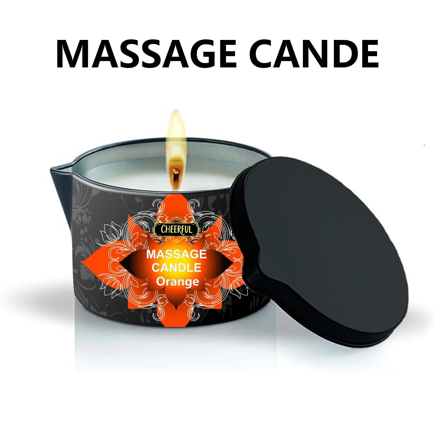 1PC Massage Oil Candles，luxury aromatherapy candles，for Stress Relief and SkinMoisturizing, SM Product Scented Candle Body Oil