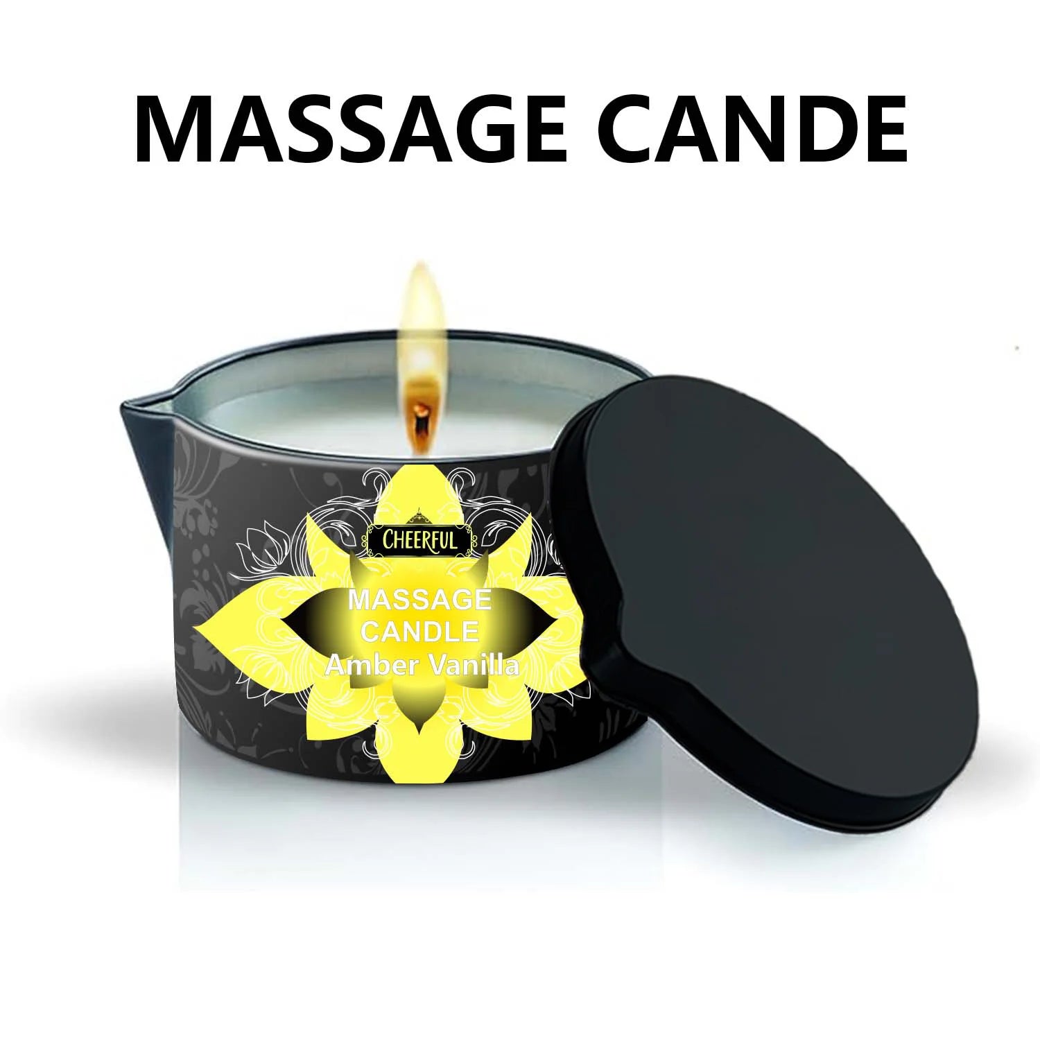 1PC Massage Oil Candles，luxury aromatherapy candles，for Stress Relief and SkinMoisturizing, SM Product Scented Candle Body Oil