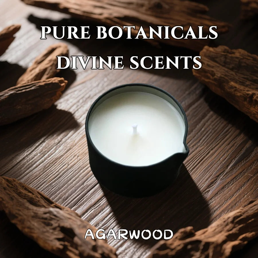 Massage Candle - for RelaxingOil Therapy，Spa Essentials.Elegant Massage Experience MassageCandle, for Stress Relief