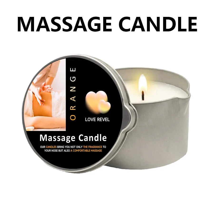 1PC Massage Oil Candles，luxury aromatherapy candles，for Stress Relief and SkinMoisturizing, SM Product Scented Candle Body Oil