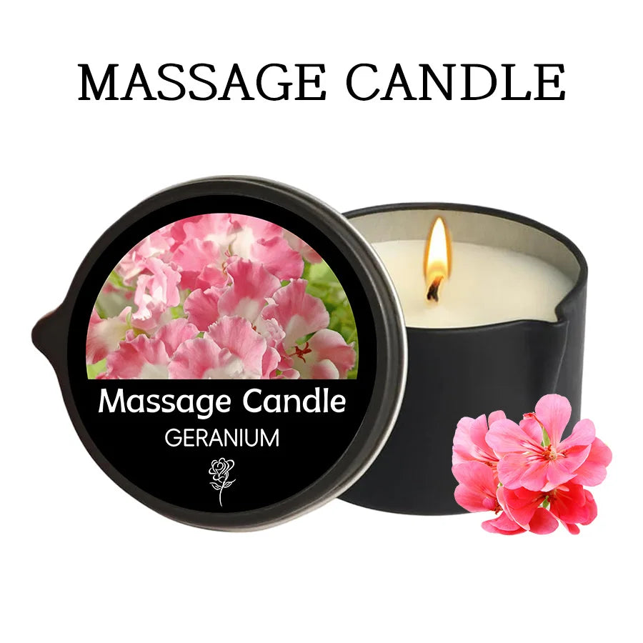 Massage Candle - for RelaxingOil Therapy，Spa Essentials.Elegant Massage Experience MassageCandle, for Stress Relief