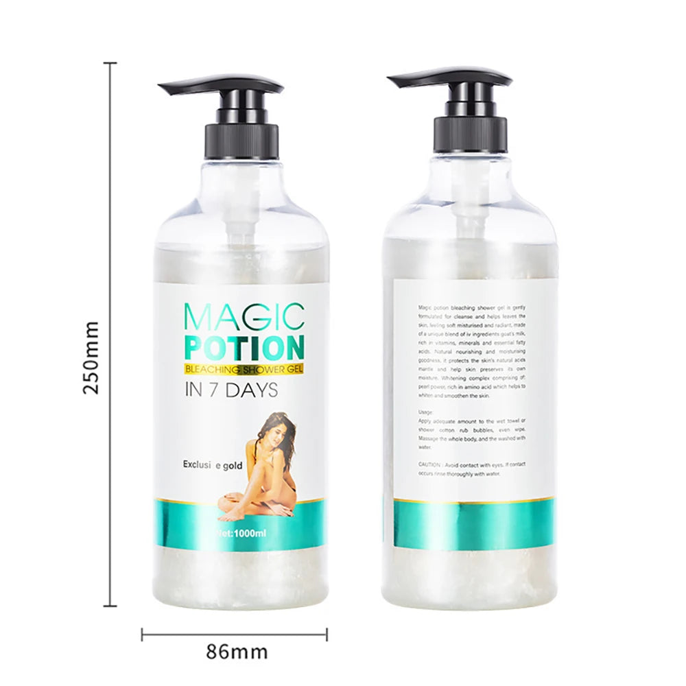 Vitamin C Arbutin AHA Bleached Shower Gel Deep Cleansing Brighten Skin Scrub Body Wash Exfoliator Body Care Fragrance Skincare