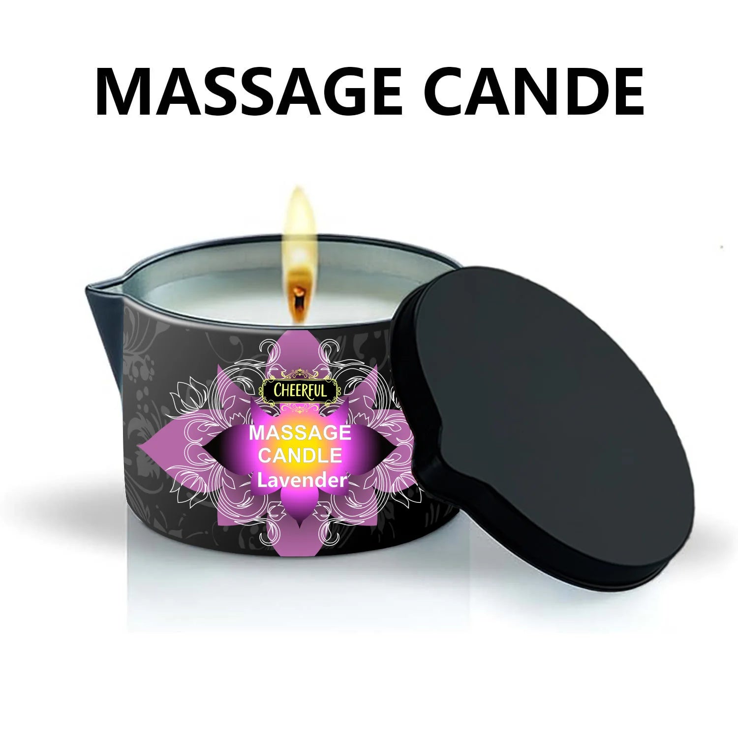 1PC Massage Oil Candles，luxury aromatherapy candles，for Stress Relief and SkinMoisturizing, SM Product Scented Candle Body Oil