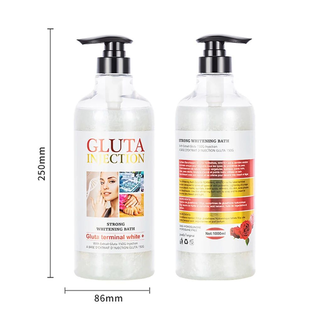 Vitamin C Arbutin AHA Bleached Shower Gel Deep Cleansing Brighten Skin Scrub Body Wash Exfoliator Body Care Fragrance Skincare