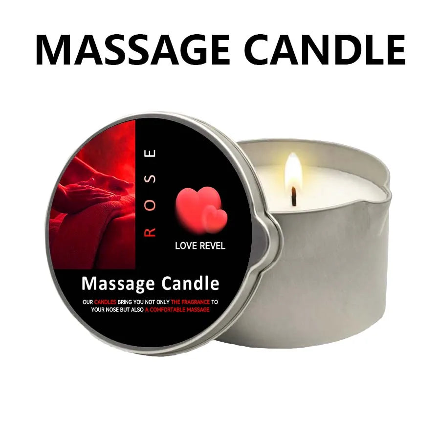 1PC Massage Oil Candles，luxury aromatherapy candles，for Stress Relief and SkinMoisturizing, SM Product Scented Candle Body Oil