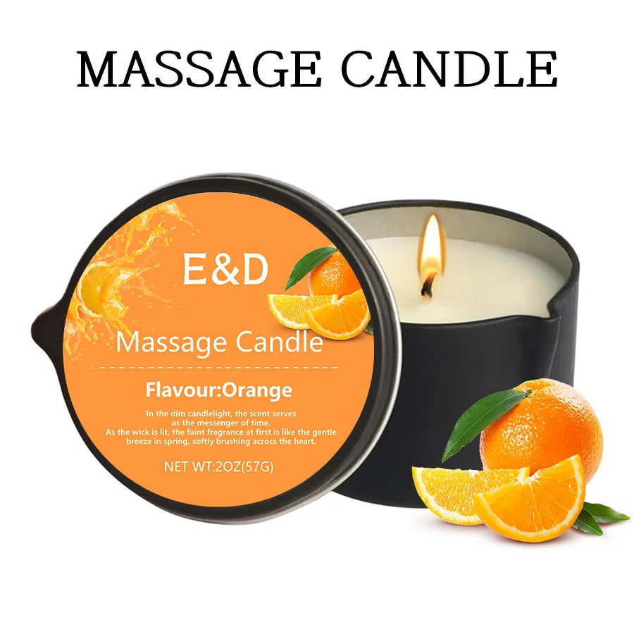 1PC Massage Oil Candles，luxury aromatherapy candles，for Stress Relief and SkinMoisturizing, SM Product Scented Candle Body Oil