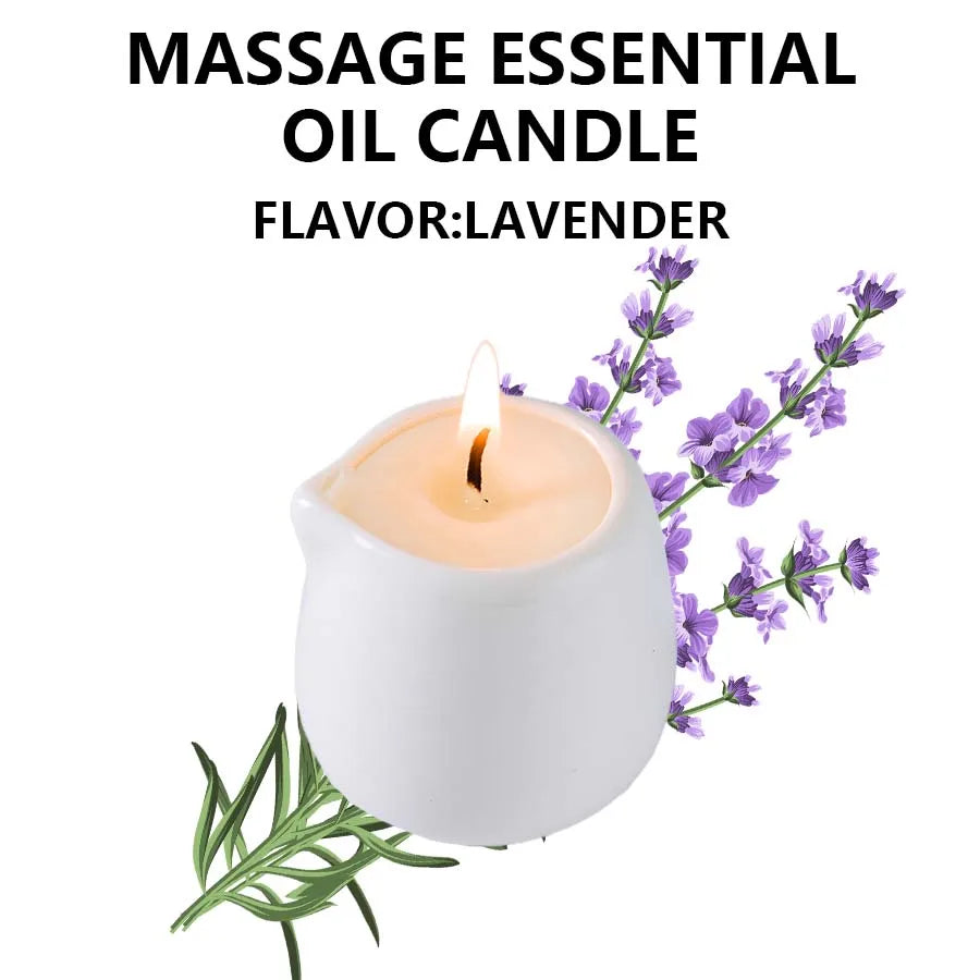1PC Massage Oil Candles，luxury aromatherapy candles，for Stress Relief and SkinMoisturizing, SM Product Scented Candle Body Oil