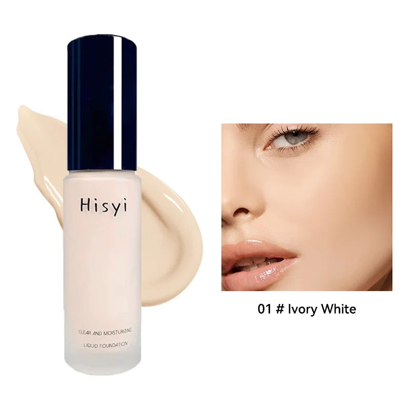 The liquid foundation is light, matte, naturally brightening, and does not come off makeup. The natural complexion is frosty,
