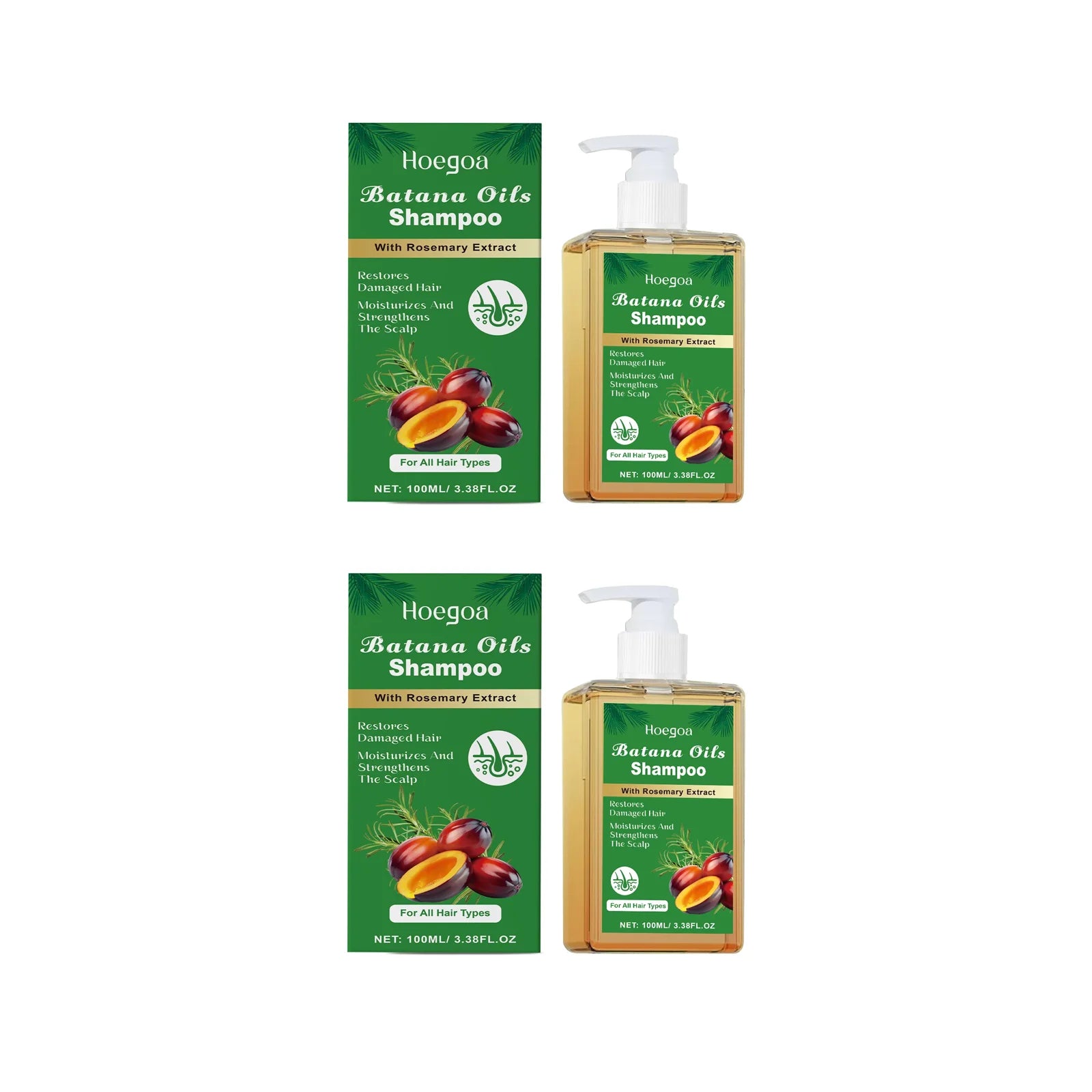 Pure Batana Shampoo Hair Strengthen Moisturizer Restore Damaged Brittle Hair Anti Loss Improve Dandruff Scalp Oil Control Care