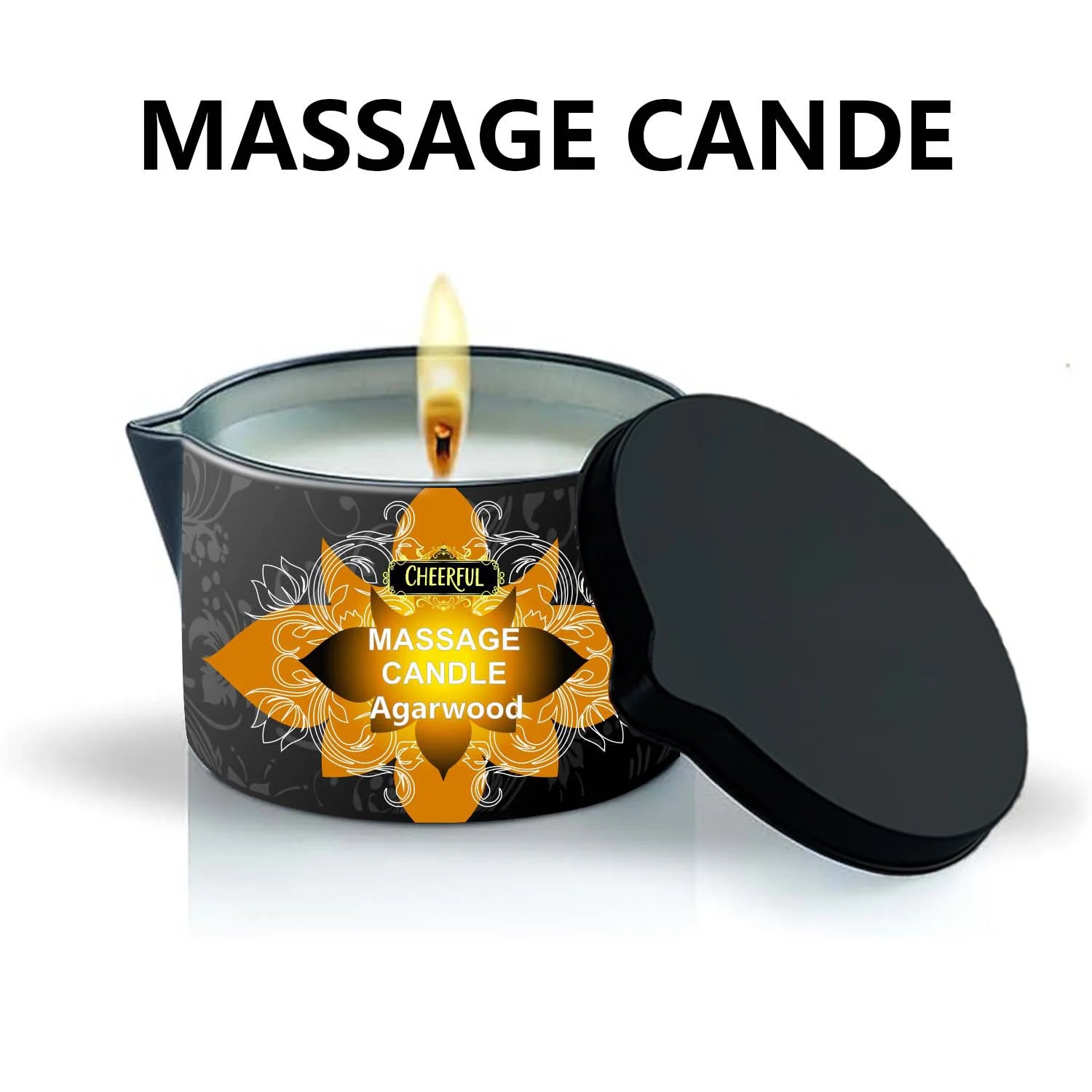 1PC Massage Oil Candles，luxury aromatherapy candles，for Stress Relief and SkinMoisturizing, SM Product Scented Candle Body Oil