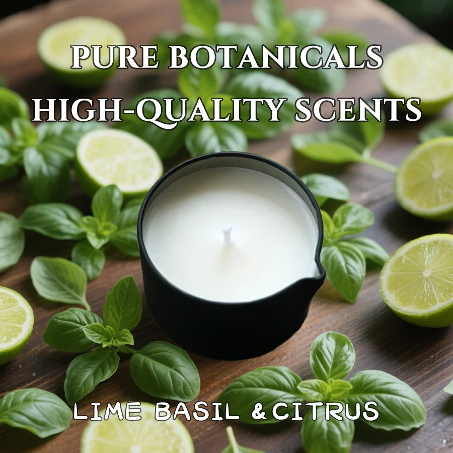 2PCS Massage Oil Candles，luxury aromatherapy candles，for Stress Relief and SkinMoisturizing, SM Product Scented Candle Body Oil