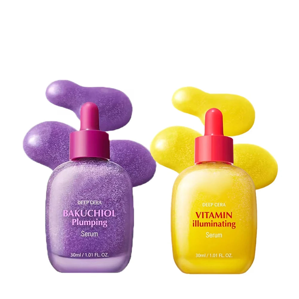 EQQUALBERRY Bakuchiol Plumping Serum - Korean VITAMIN-Infused Illuminates Reduces Wrinkles Lifts Skin Moisturizes Brightens Skin