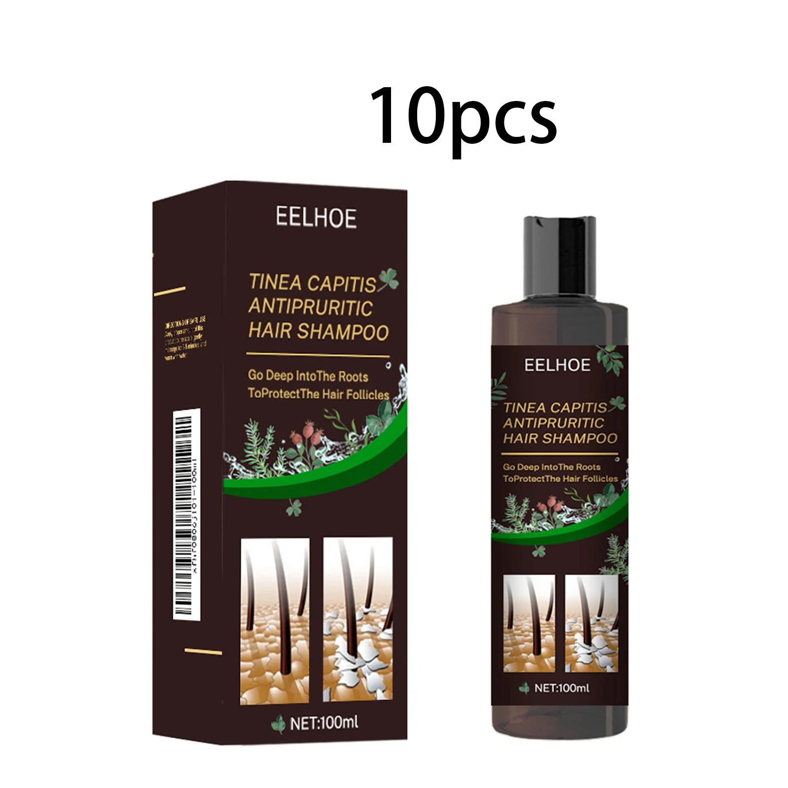 Antipruritic Hair Shampoo Deep Dandruff Removal Oil Control Nourishing Scalp Care Repair Damaged Cleaning Treatment Remove Mites