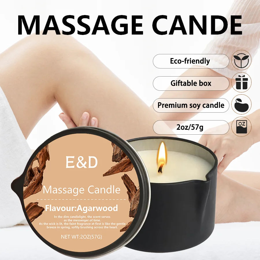 Massage Candle ,  Low-Temperature Massage Candle Relaxing Aromatherapy Candle for Stress Relief And Wellbeing