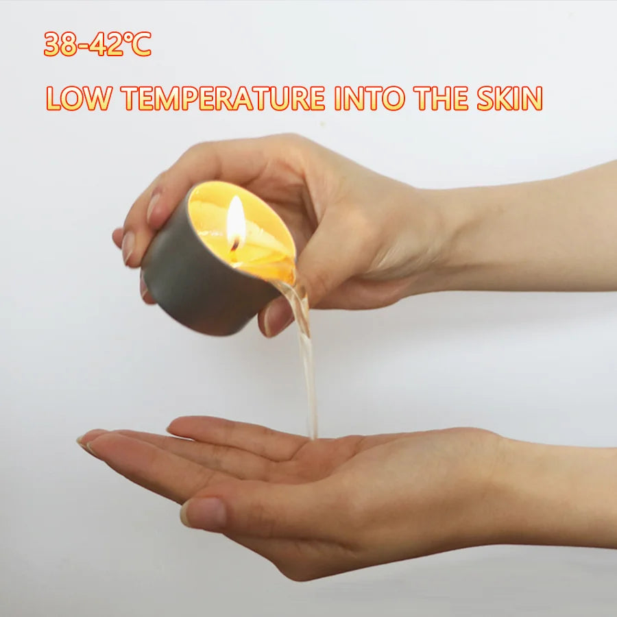 1PC Massage Oil Candles，luxury aromatherapy candles，for Stress Relief and SkinMoisturizing, SM Product Scented Candle Body Oil