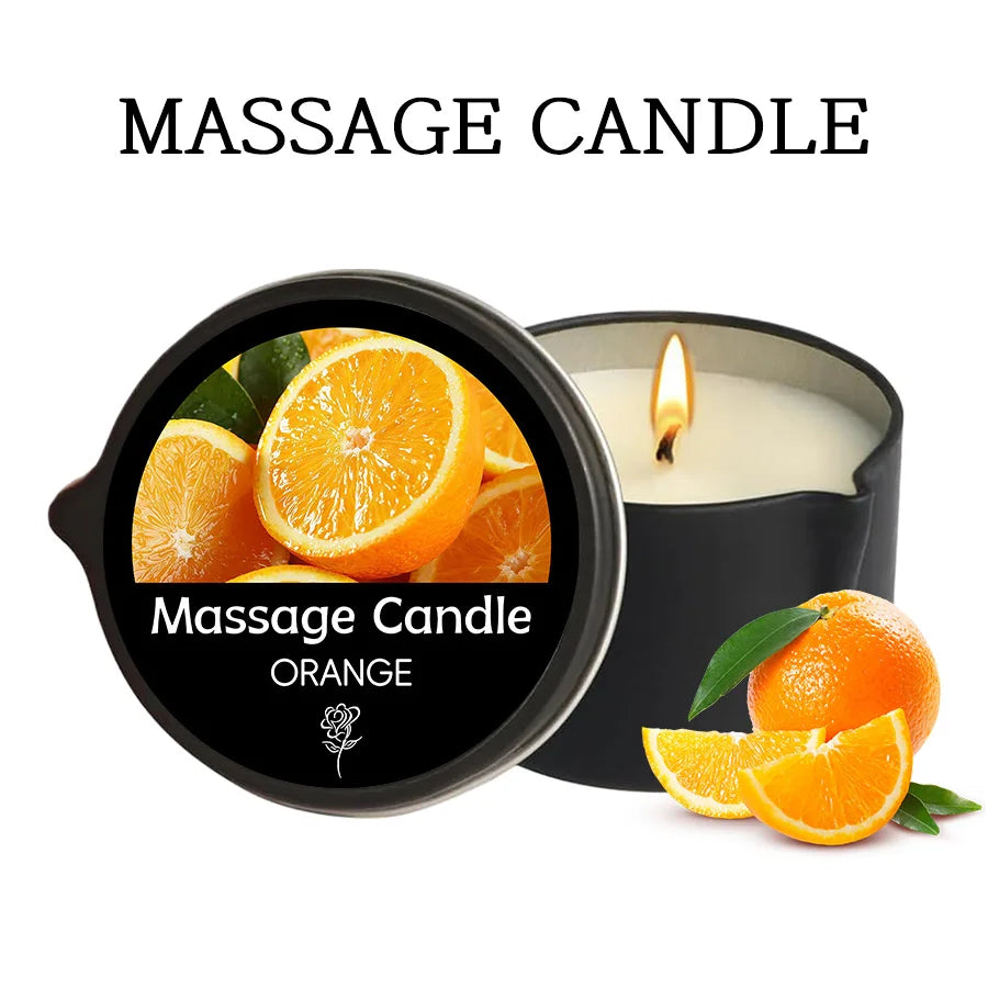 Massage Candle - for RelaxingOil Therapy，Spa Essentials.Elegant Massage Experience MassageCandle, for Stress Relief