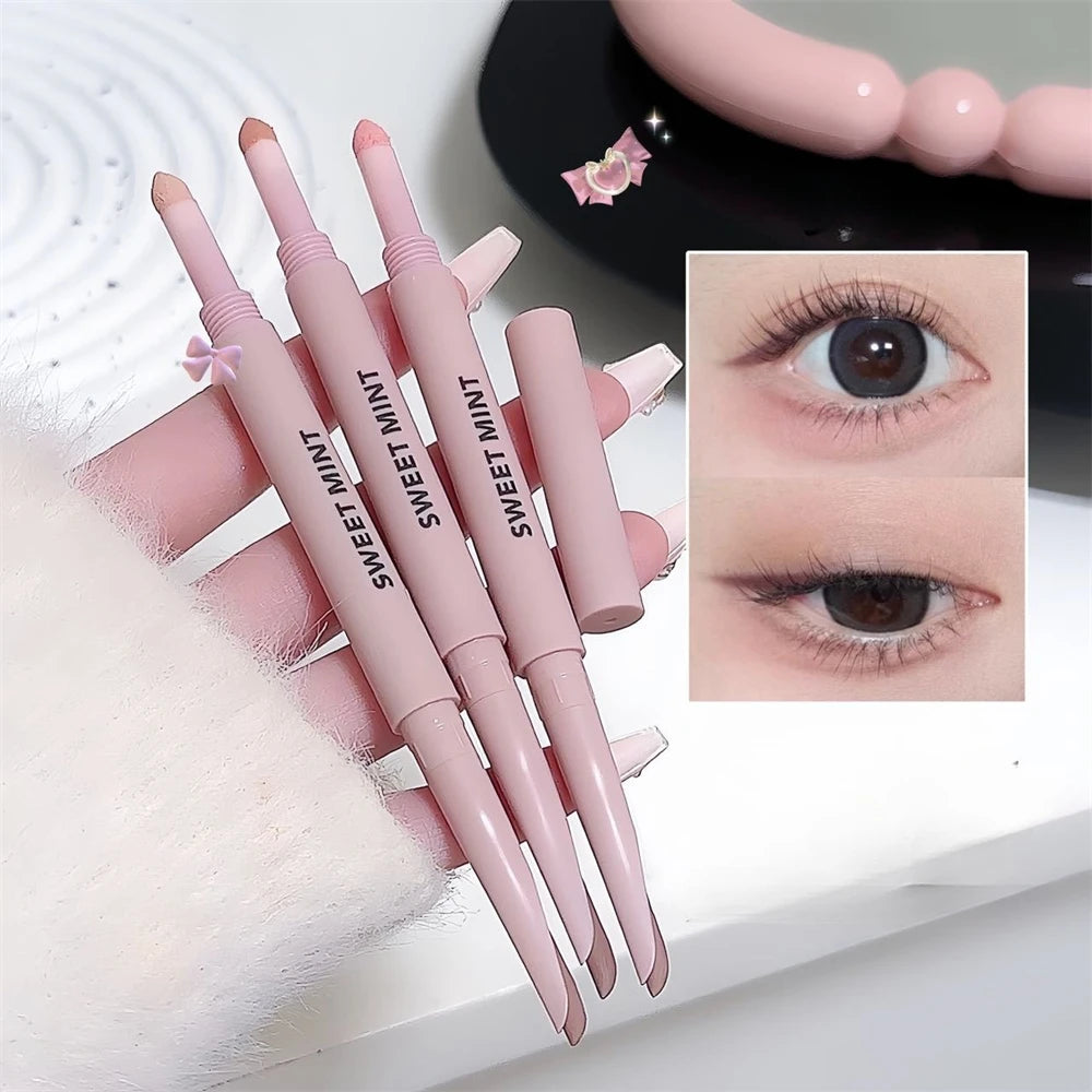 Meniscus Double-end Lying Silkworm Eyeliner Pencil Diamond Glitter Matte Brightening Cream Shadow Highligher Contour Makeup