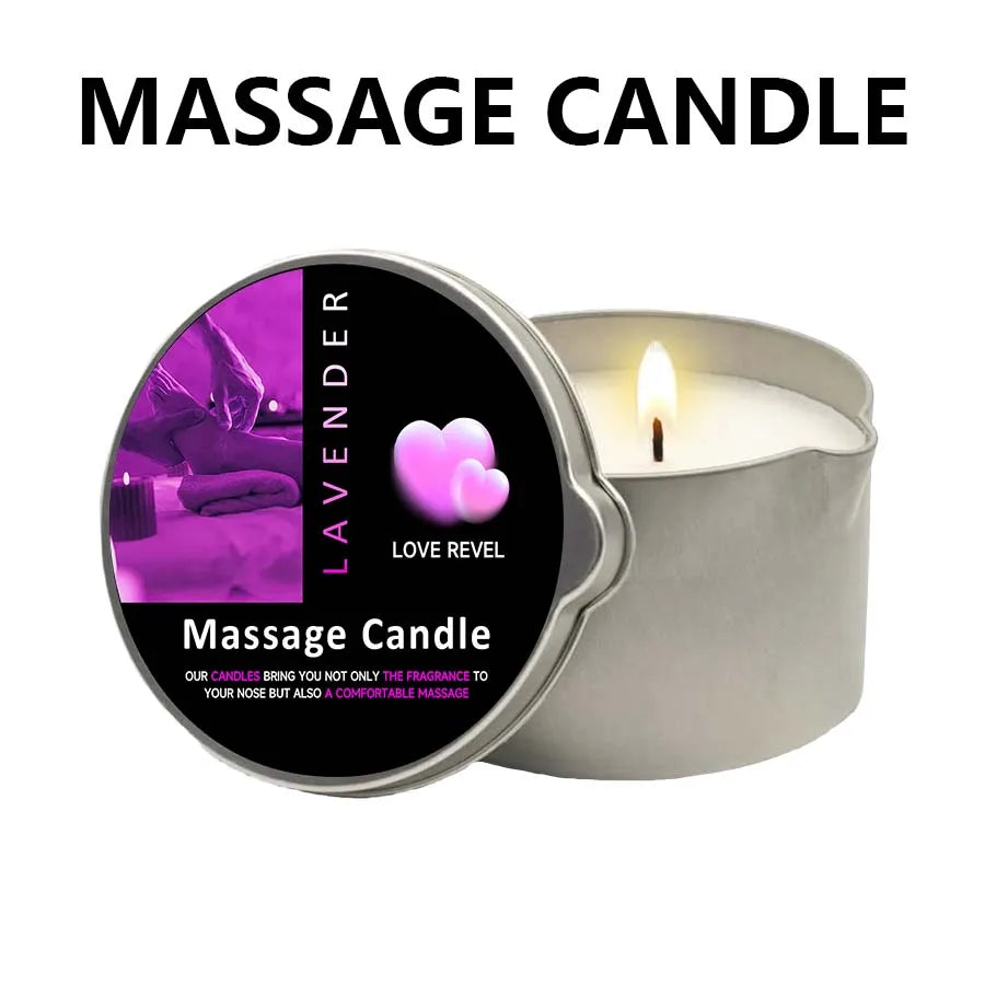 1PC Massage Oil Candles，luxury aromatherapy candles，for Stress Relief and SkinMoisturizing, SM Product Scented Candle Body Oil