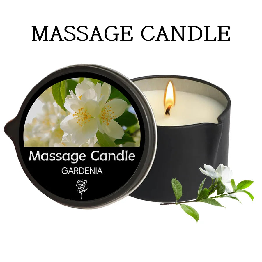 Massage Candle - for RelaxingOil Therapy，Spa Essentials.Elegant Massage Experience MassageCandle, for Stress Relief