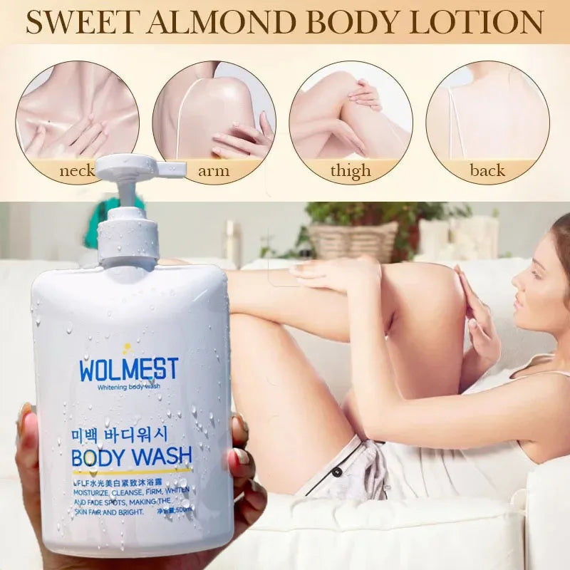 550ml Long Lasting Hydration Brightening Body Wash Shower Gel Deep Cleansing Dirt Dead Skin Oil Control Lighten Pigmentation