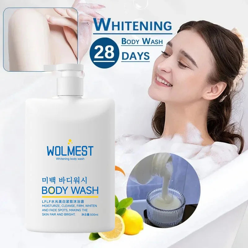 550ml Long Lasting Hydration Brightening Body Wash Shower Gel Deep Cleansing Dirt Dead Skin Oil Control Lighten Pigmentation