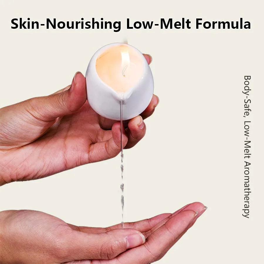 1PC Massage Oil Candles，luxury aromatherapy candles，for Stress Relief and SkinMoisturizing, SM Product Scented Candle Body Oil