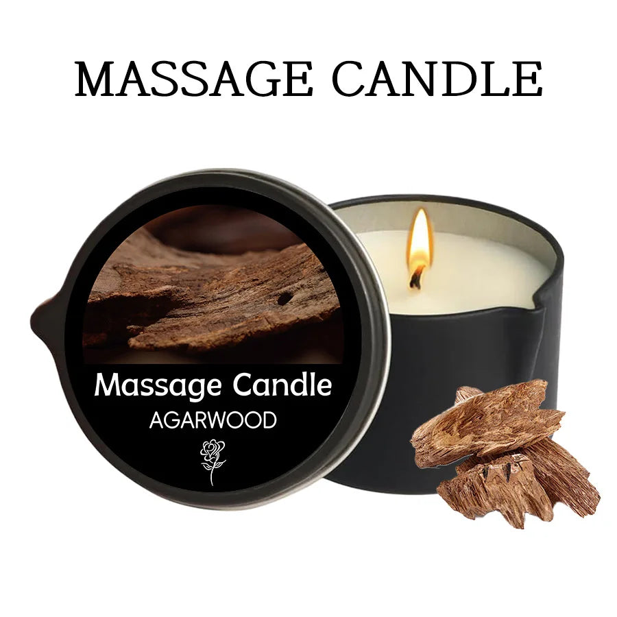 1PC Massage Oil Candles，luxury aromatherapy candles，for Stress Relief and SkinMoisturizing, SM Product Scented Candle Body Oil