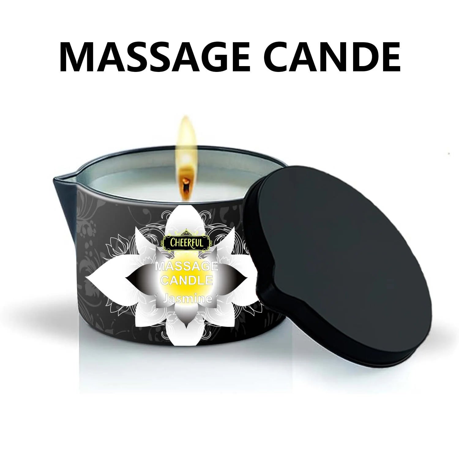 1PC Massage Oil Candles，luxury aromatherapy candles，for Stress Relief and SkinMoisturizing, SM Product Scented Candle Body Oil