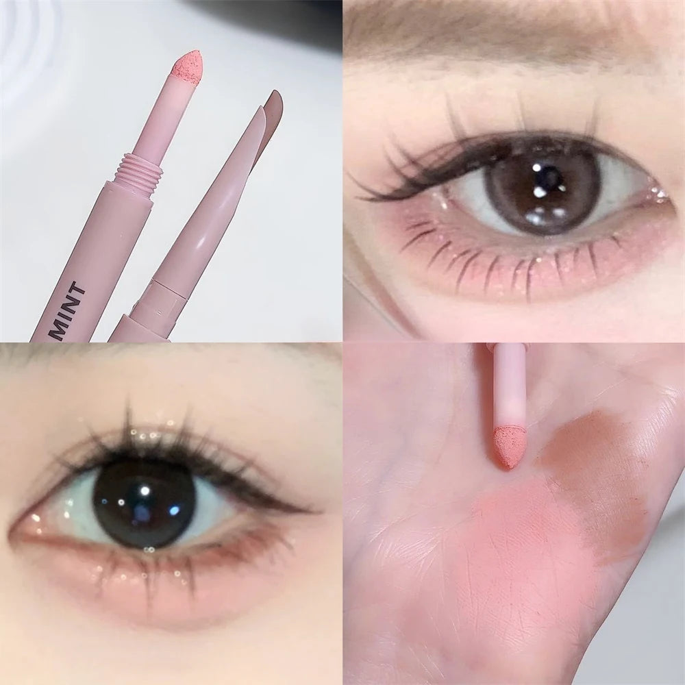 Meniscus Double-end Lying Silkworm Eyeliner Pencil Diamond Glitter Matte Brightening Cream Shadow Highligher Contour Makeup