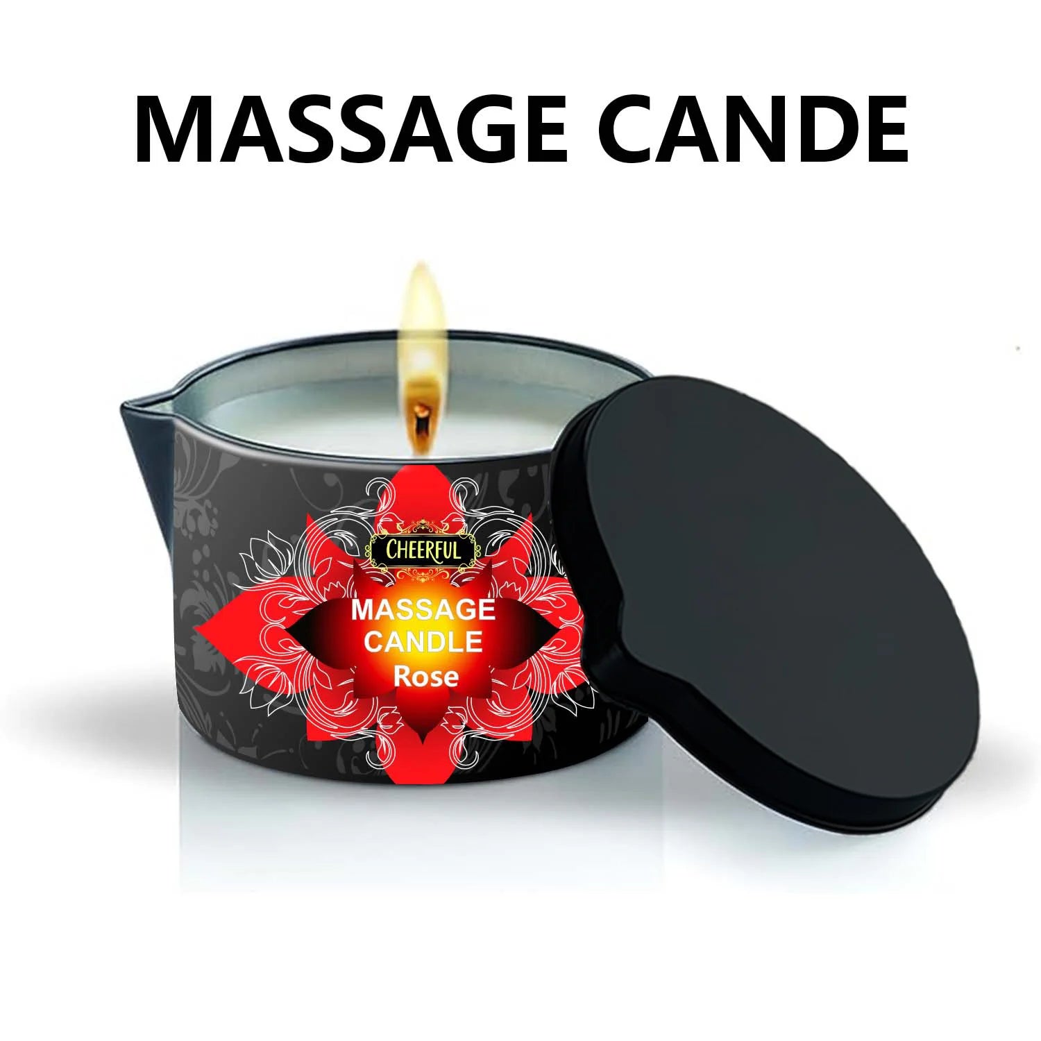 1PC Massage Oil Candles，luxury aromatherapy candles，for Stress Relief and SkinMoisturizing, SM Product Scented Candle Body Oil