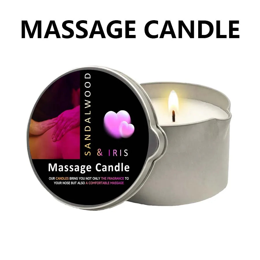 1PC Massage Oil Candles，luxury aromatherapy candles，for Stress Relief and SkinMoisturizing, SM Product Scented Candle Body Oil